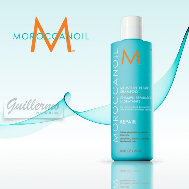 MoroccanOil Moisture Repair Shampoo - Champú hidratante con aceite de  argán, queratina y ácidos grasos